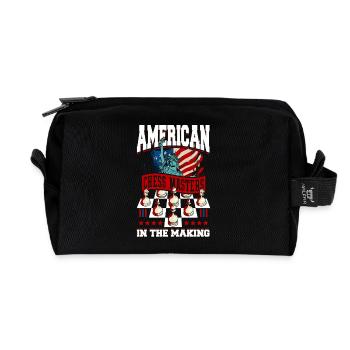 Chess Lessons Chess Lessons Chess Day - Recycled Toiletry Zip Bag - black - Front