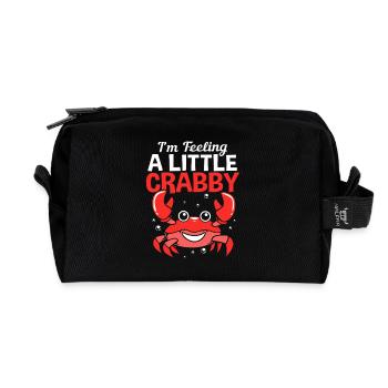 Crabe - Trousse de toilette en tissu recyclé - noir - Devant