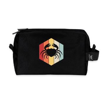 Crabe - Trousse de toilette en tissu recyclé - noir - Devant