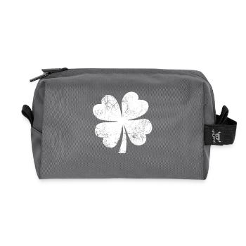 Kleeblatt - St. Patrick's Day - Irland - Recycelte Kulturtasche - Anthrazit - Vorne