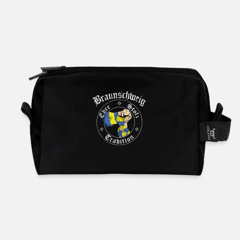 Braunschweig Ehre Stolz Tradition No II - Recycelte Kulturtasche - Schwarz
