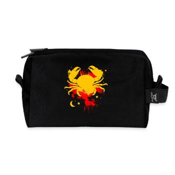 Crabe - Trousse de toilette en tissu recyclé - noir - Devant