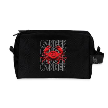 Crabe - Trousse de toilette en tissu recyclé - noir - Devant