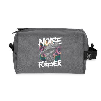 Noise Forever Punk Rock Metal Music - Recycled Toiletry Zip Bag - anthracite - Front