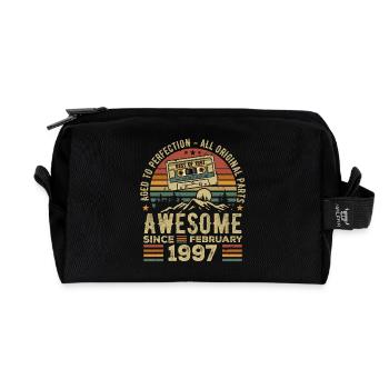 Februar 1997 Retro 1997 Jubiläum Februar 1997 - Recycelte Kulturtasche - Schwarz - Vorne