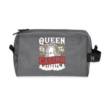 Jackpot Gambling Casino Theme Party - Recycled Toiletry Zip Bag - anthracite - Front
