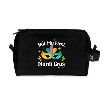 Nicht mein erster Mardi Gras - Recycelte Kulturtasche - Schwarz - Vorne