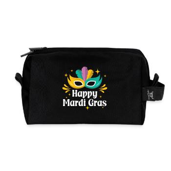 Frohen Mardi Gras - Recycelte Kulturtasche - Schwarz - Vorne