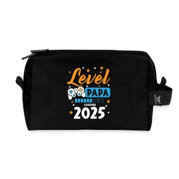 Level Complete Papa 2025 Loading Gamer Papa - Recycelte Kulturtasche - Schwarz - Vorne