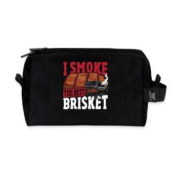 Grillfleisch Gegrilltes geräuchertes Rindfleisch - Recycelte Kulturtasche - Schwarz - Vorne