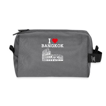 I Love Bangkok Lover Colosseum Coole Thailand Flagge - Recycelte Kulturtasche - Anthrazit - Vorne
