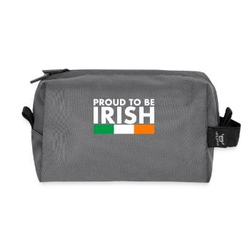 Proud To Be Irish Irland Irische Flagge - Recycelte Kulturtasche - Anthrazit - Vorne