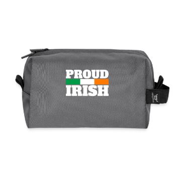 Proud Irish Irland Irische Flagge Stolzer Ire - Recycelte Kulturtasche - Anthrazit - Vorne