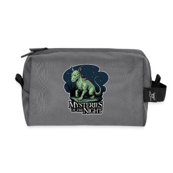 CHUPACABRA - Recycled Toiletry Zip Bag - anthracite - Front