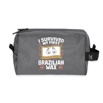 Körperwachs Brasilianisches Wachs Haarentfernung - Recycelte Kulturtasche - Anthrazit - Vorne