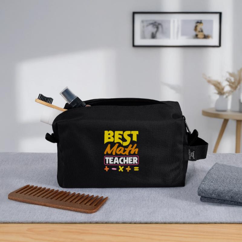 Math Teacher Math Gift Recycled Toiletry Zip Bag