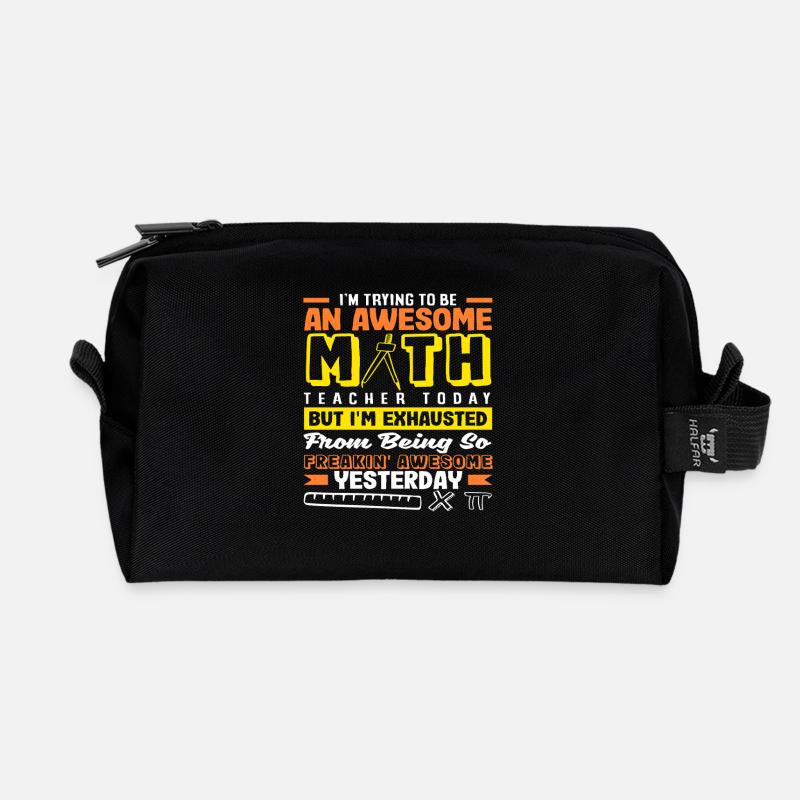 Mathe Lehrer Mathematik Geschenk - Recycelte Kulturtasche - Schwarz