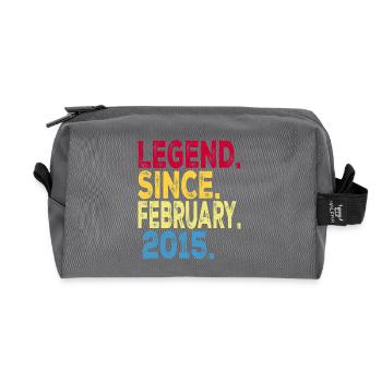 Legende seit Februar 2015 Design For Kids, - Recycelte Kulturtasche - Anthrazit - Vorne