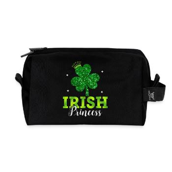 Irish Princess - Recycled Toiletry Zip Bag - black - Front