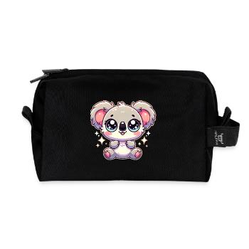 Super Cute Kawaii Baby Koala - Recycelte Kulturtasche - Schwarz - Vorne