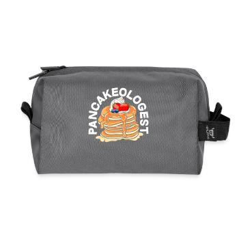 Pancakes Pancakeologist Breakfast Lovers - Recycled Toiletry Zip Bag - anthracite - Front