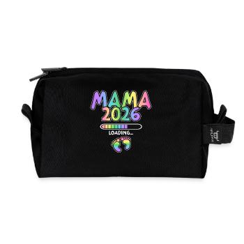 Mama 2026 Loading - Recycelte Kulturtasche - Schwarz - Vorne