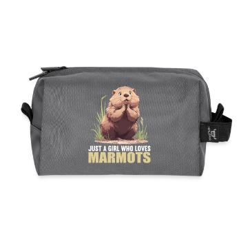 Marmots Groundhog - Recycled Toiletry Zip Bag - anthracite - Front