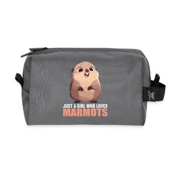 Marmots Groundhog - Recycled Toiletry Zip Bag - anthracite - Front