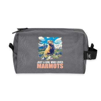 Marmots Groundhog - Recycled Toiletry Zip Bag - anthracite - Front
