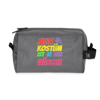 Mon costume est au lavage - Trousse de toilette en tissu recyclé - anthracite - Devant