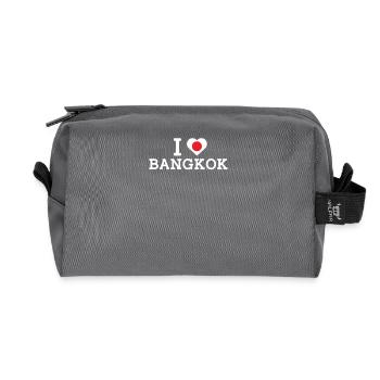 I love Bangkok Cool Japan Wrong Flag Lover Herz - Recycelte Kulturtasche - Anthrazit - Vorne