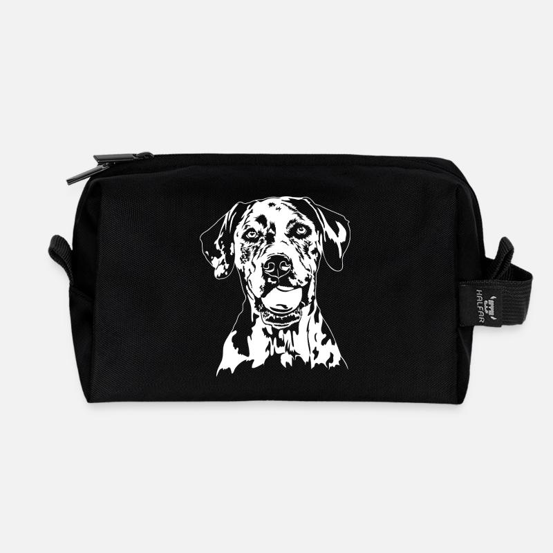 Catahoula Leopard Dog Hunde Hund Wilsigns - Recycelte Kulturtasche - Schwarz