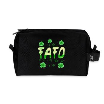Fafo la Saint-Patrick - Trousse de toilette en tissu recyclé - noir - Devant