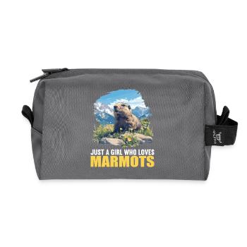 Marmots Groundhog - Recycled Toiletry Zip Bag - anthracite - Front