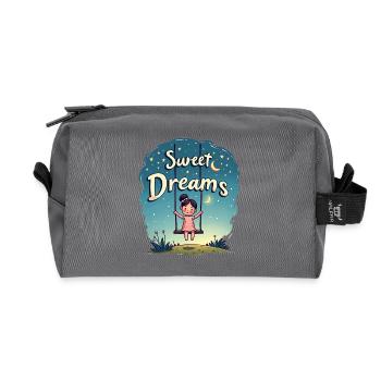 Fille Rocks Sweet Dreams Chemise de nuit - Trousse de toilette en tissu recyclé - anthracite - Devant