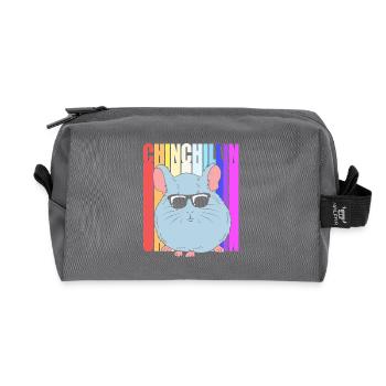 Chinchilla - Recycelte Kulturtasche - Anthrazit - Vorne