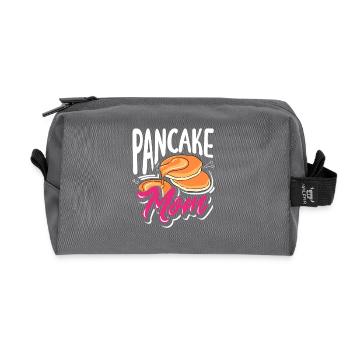 Pancakes Mom Breakfast Love - Recycled Toiletry Zip Bag - anthracite - Front