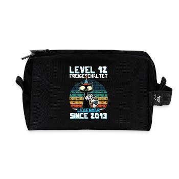 Level 12 Freigeschaltet Legendär Seit 2013 - Recycelte Kulturtasche - Schwarz - Vorne