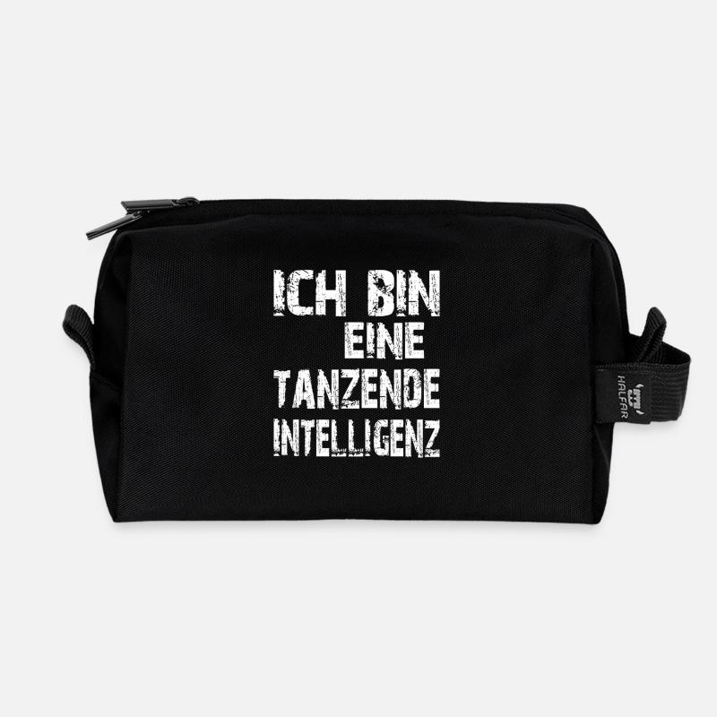 KI Spruch Ich bin eine tanzende Intelligenz - Recycelte Kulturtasche - Schwarz