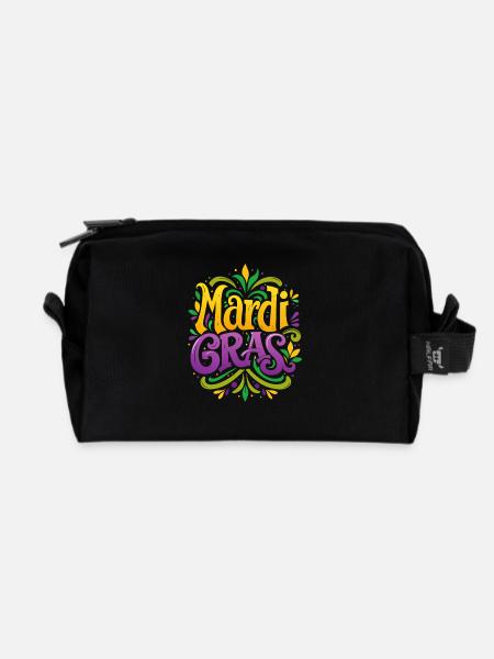 Mardi Gras - Carnaval - Costume - Cadeau - Trousse de toilette en tissu recyclé - noir