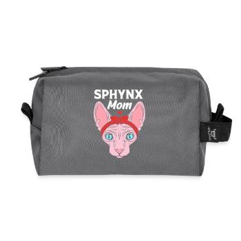Sphynx Katzenmama - Recycelte Kulturtasche - Anthrazit - Vorne
