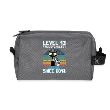 Level 13 Freigeschaltet Legendär Since 2012 - Recycelte Kulturtasche - Anthrazit - Vorne