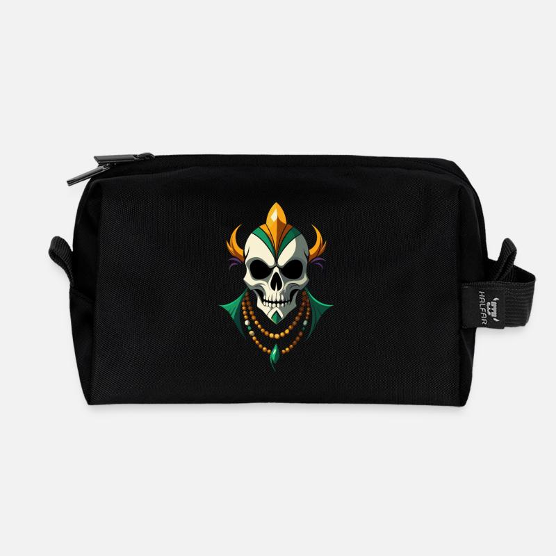 Mardi Gras skull - Carnival - Costume - Gift - Recycelte Kulturtasche - Schwarz