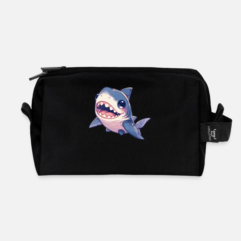 Haie Hai - Recycelte Kulturtasche - Schwarz