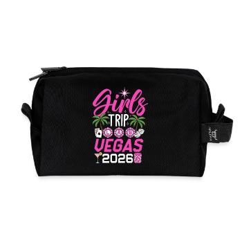 Girls Trip Las Vegas 2026 - Recycled Toiletry Zip Bag - black - Front