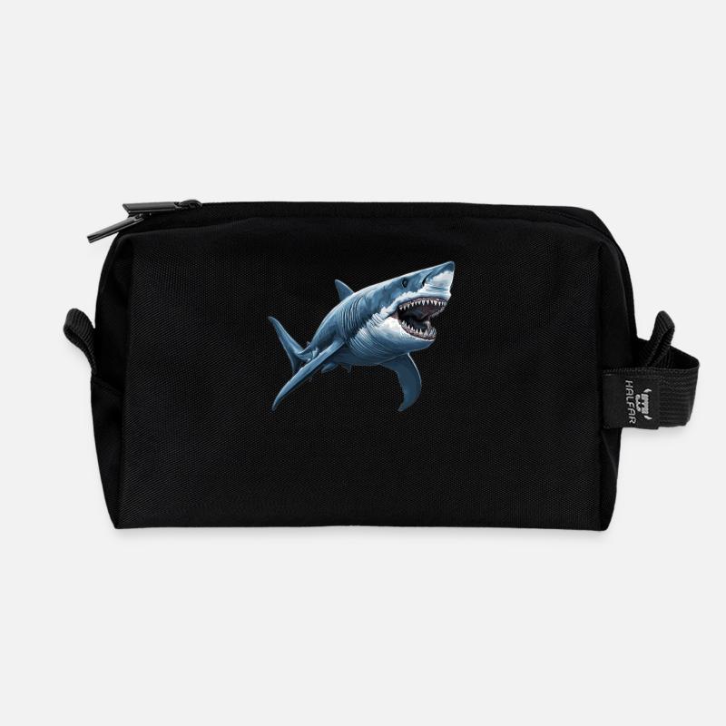 Haie Hai - Recycelte Kulturtasche - Schwarz