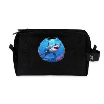 Haie Hai - Recycelte Kulturtasche - Schwarz - Vorne