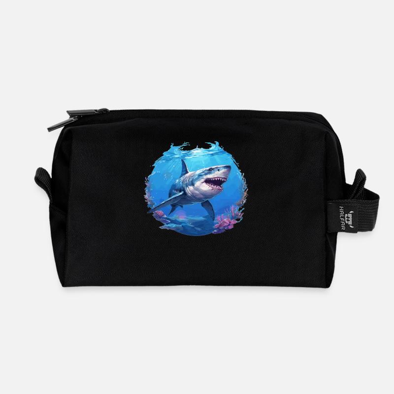 Haie Hai - Recycelte Kulturtasche - Schwarz