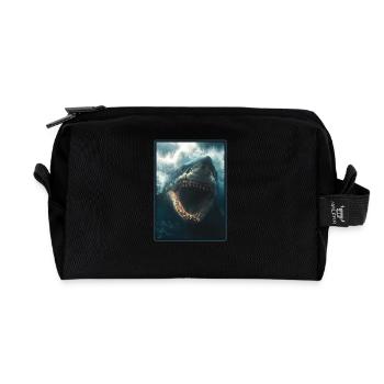 Haie Hai - Recycelte Kulturtasche - Schwarz - Vorne