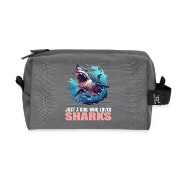Haie Hai - Recycelte Kulturtasche - Anthrazit - Vorne